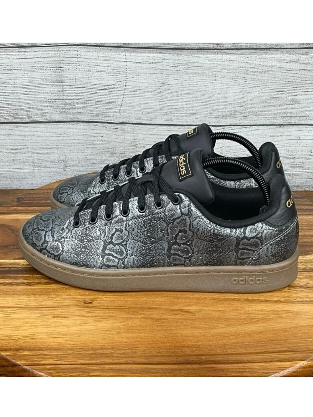 Adidas Advantage Snakeskin Print Women’s Casual Shoes FY3970 Sneaker Size 10